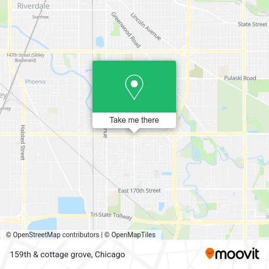 159th & cottage grove map