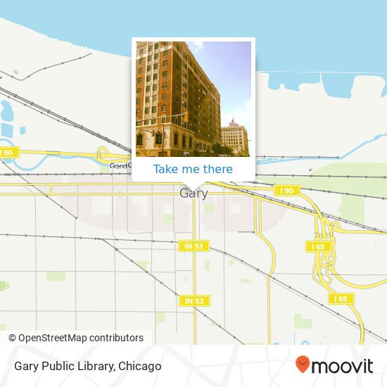 Gary Public Library map