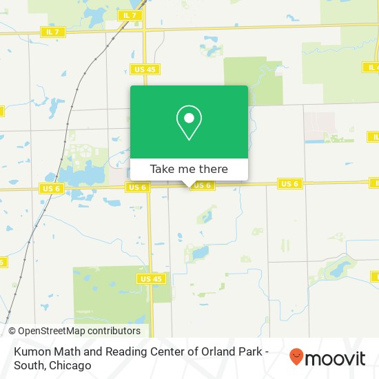 Kumon Math and Reading Center of Orland Park -  South map