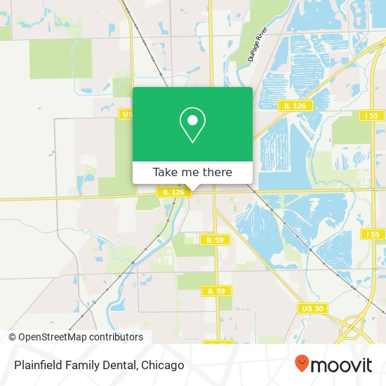 Plainfield Family Dental map