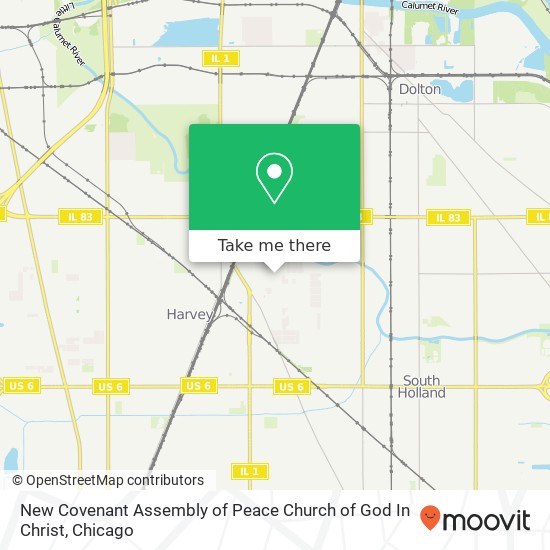 Mapa de New Covenant Assembly of Peace Church of God In Christ