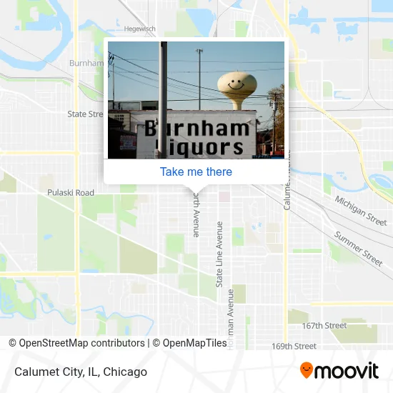 Calumet City, IL map