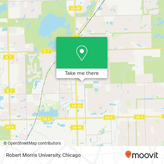 Mapa de Robert Morris University