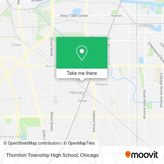 Thornton Township High School map