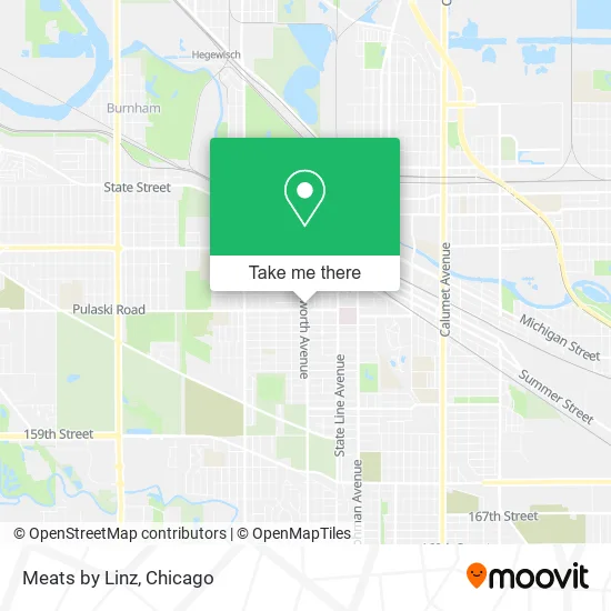 Meats by Linz map