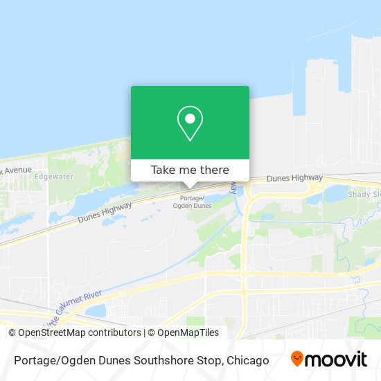 Portage / Ogden Dunes Southshore Stop map