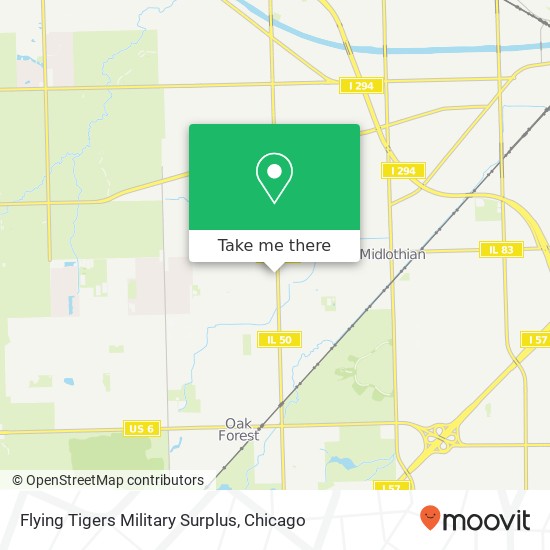 Flying Tigers Military Surplus map