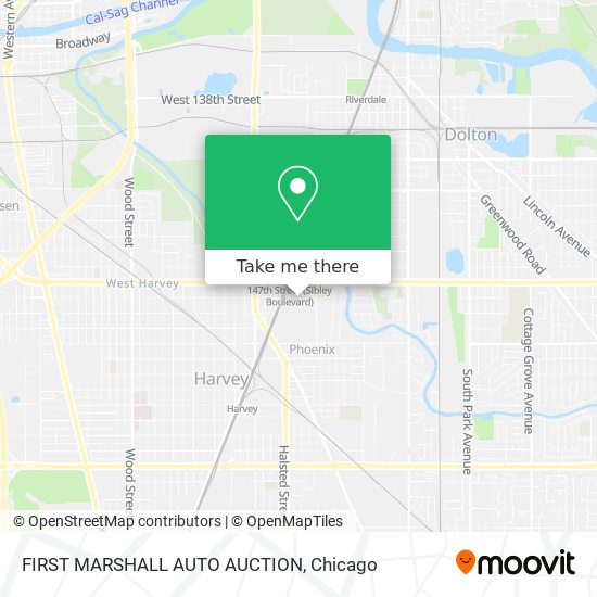 FIRST MARSHALL AUTO AUCTION map