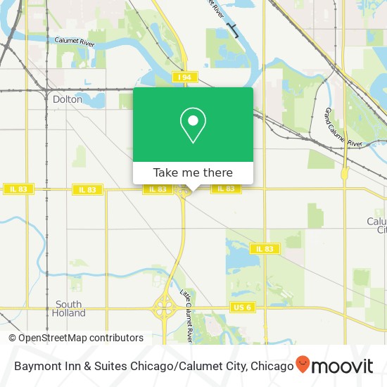 Baymont Inn & Suites Chicago / Calumet City map