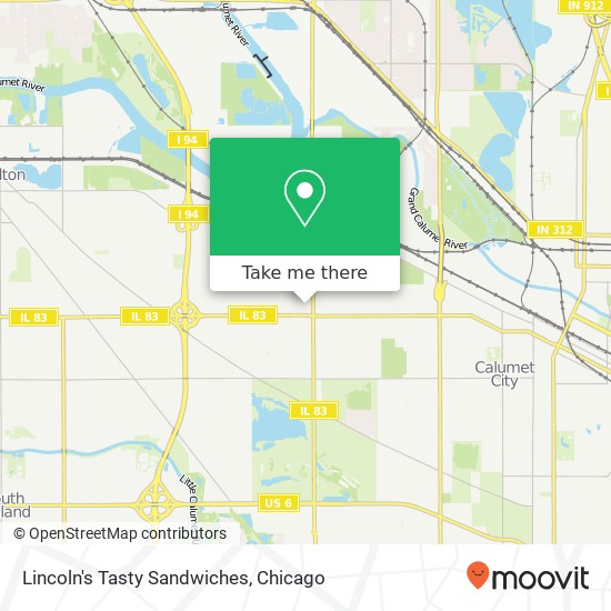 Lincoln's Tasty Sandwiches map