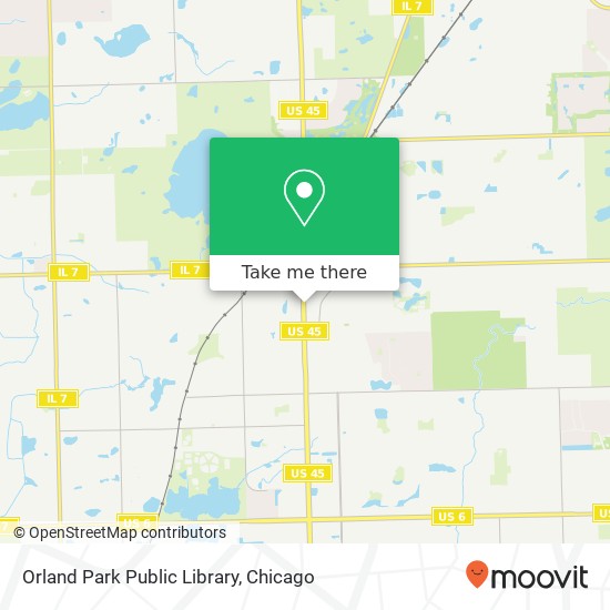 Orland Park Public Library map