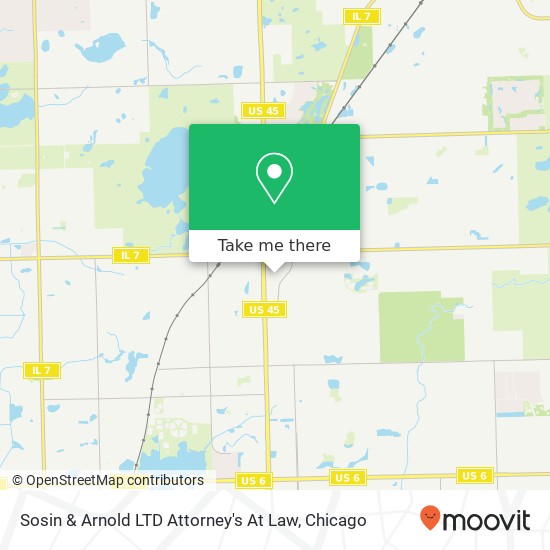 Sosin & Arnold LTD Attorney's At Law map