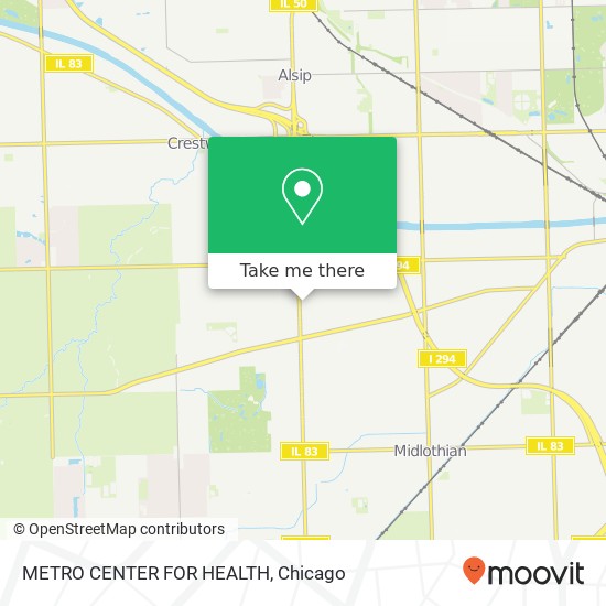 Mapa de METRO CENTER FOR HEALTH