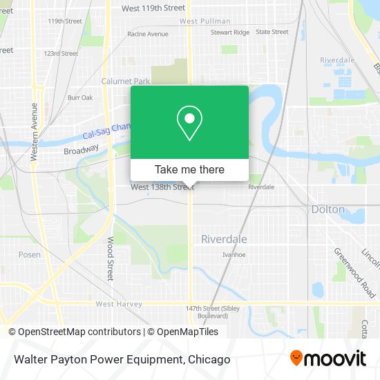 Walter Payton Power  Equipment map