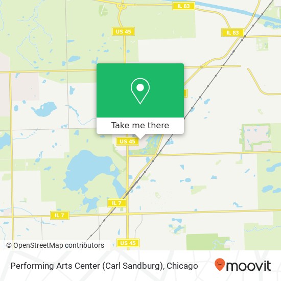 Performing Arts Center (Carl Sandburg) map
