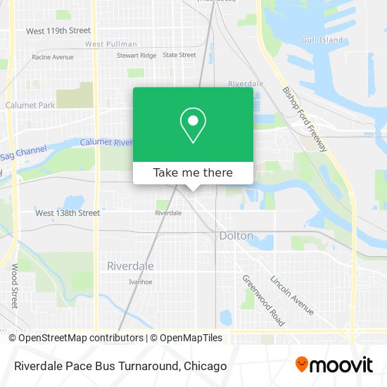 Mapa de Riverdale Pace Bus Turnaround