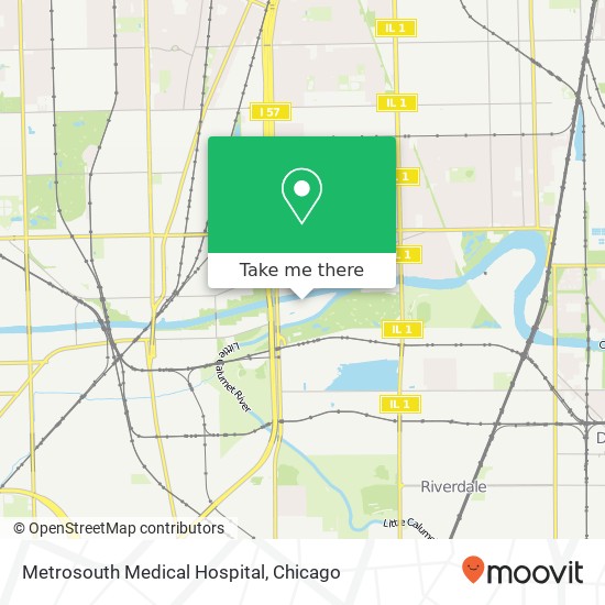 Metrosouth Medical Hospital map