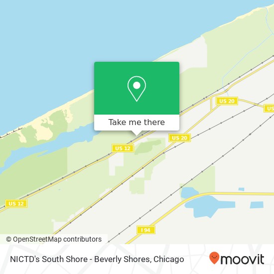 Mapa de NICTD's South Shore - Beverly Shores