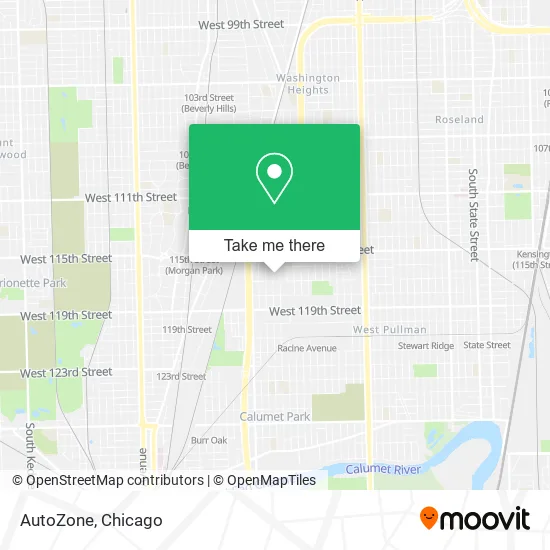 AutoZone map