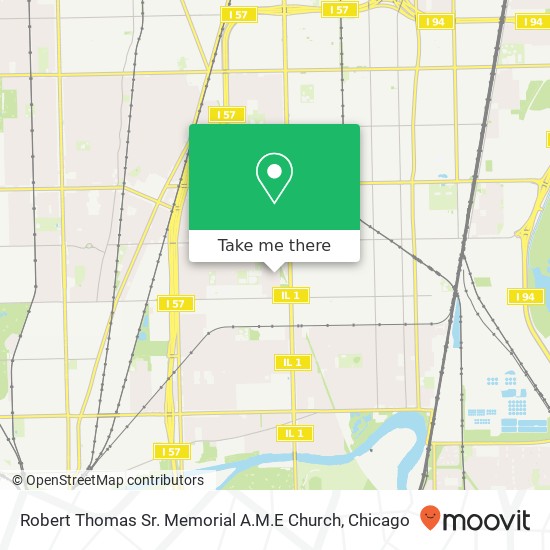 Mapa de Robert Thomas Sr. Memorial A.M.E Church