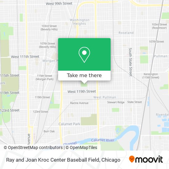 Ray and Joan Kroc Center Baseball Field map