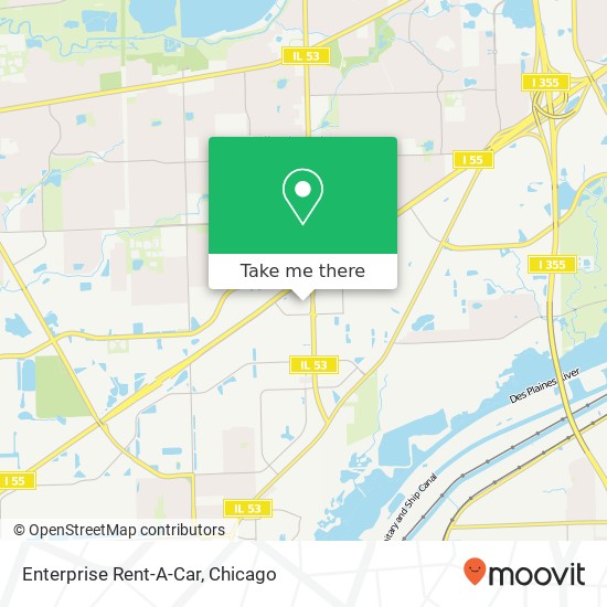 Enterprise Rent-A-Car map