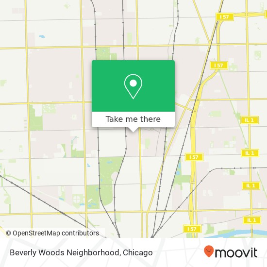 Beverly Woods Neighborhood map
