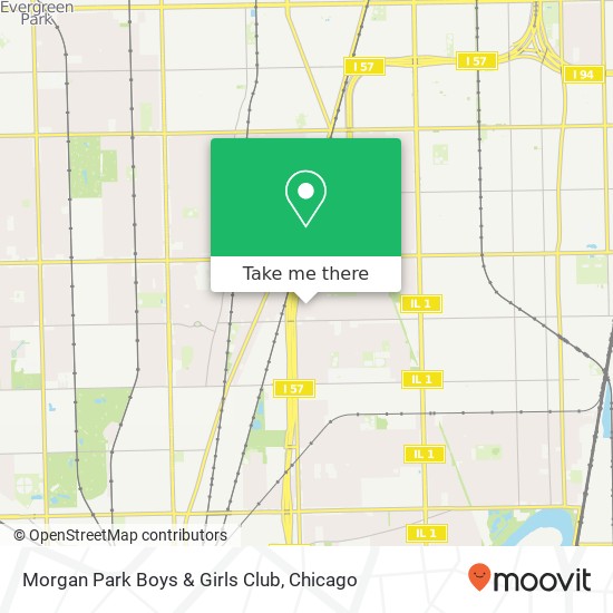 Mapa de Morgan Park Boys & Girls Club