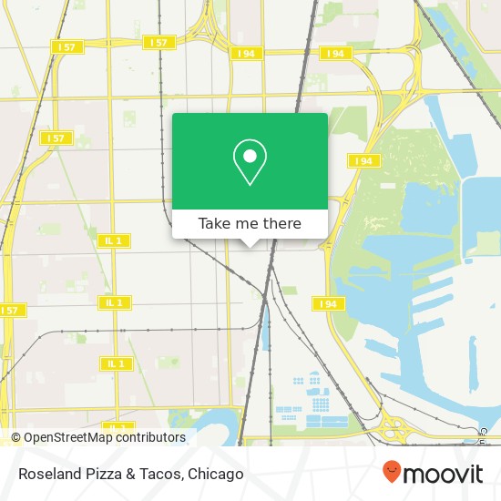 Mapa de Roseland Pizza & Tacos