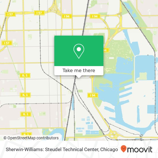 Sherwin-Williams: Steudel Technical Center map