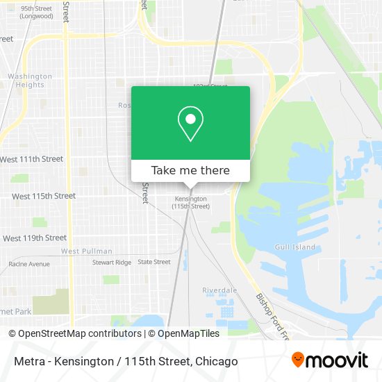Metra - Kensington / 115th Street map