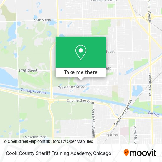 Mapa de Cook County Sheriff Training Academy