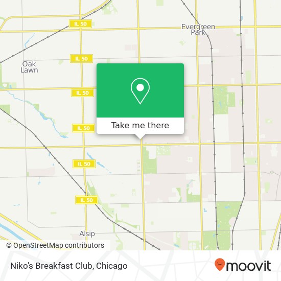 Niko's Breakfast Club map