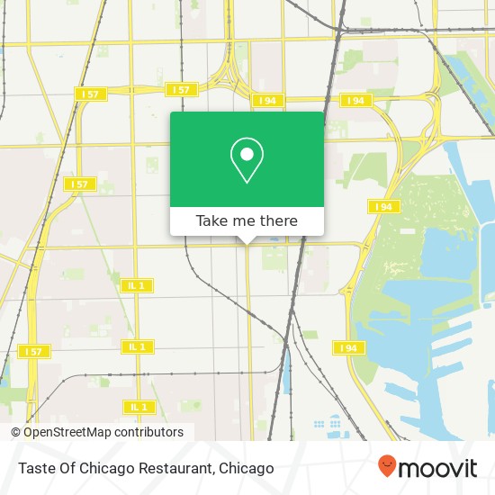 Taste Of Chicago Restaurant map