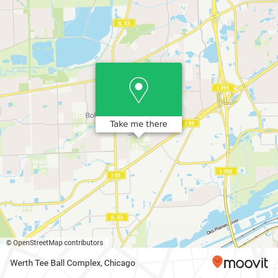 Mapa de Werth Tee Ball Complex