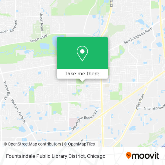Mapa de Fountaindale Public Library District