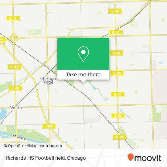 Mapa de Richards HS Football field