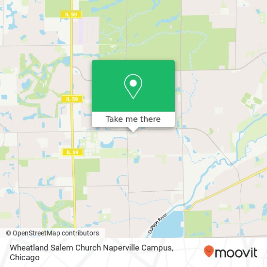 Wheatland Salem Church Naperville Campus map