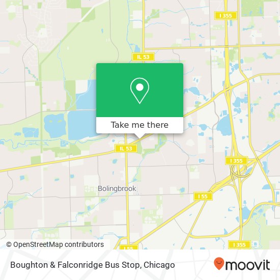 Boughton & Falconridge Bus Stop map