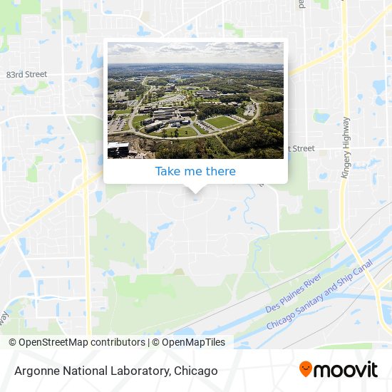 Mapa de Argonne National Laboratory