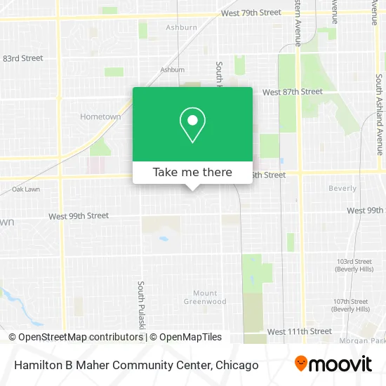 Hamilton B Maher Community Center map