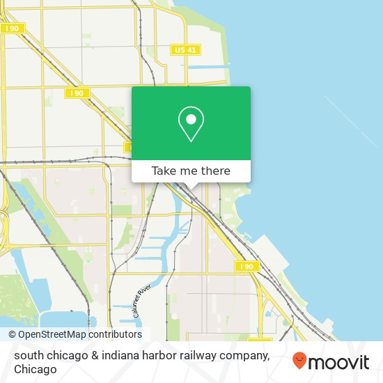 Mapa de south chicago & indiana harbor railway company