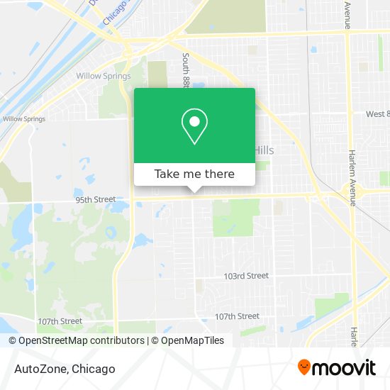 AutoZone map