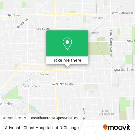 Mapa de Advocate Christ  Hospital Lot D