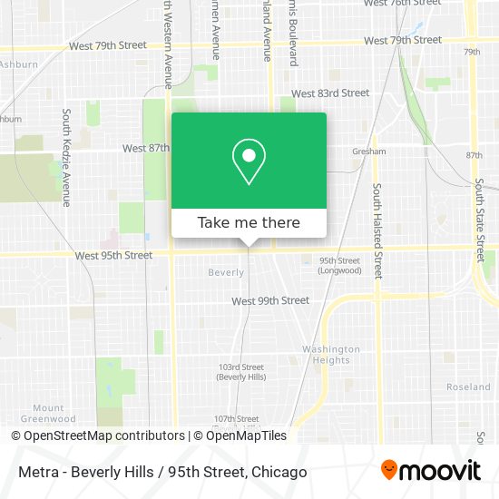 Metra - Beverly Hills / 95th Street map
