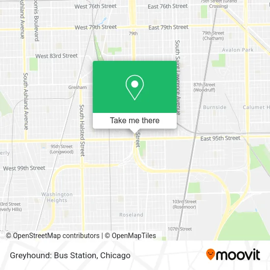 Greyhound: Bus Station map