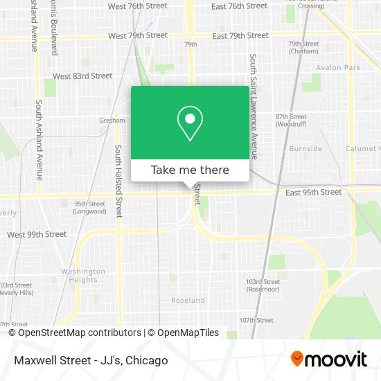 Maxwell Street - JJ's map