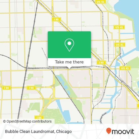 Mapa de Bubble Clean Laundromat