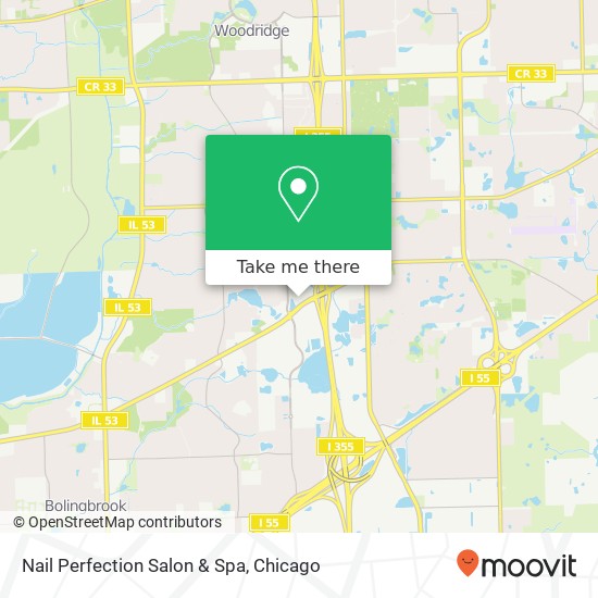 Mapa de Nail Perfection Salon & Spa