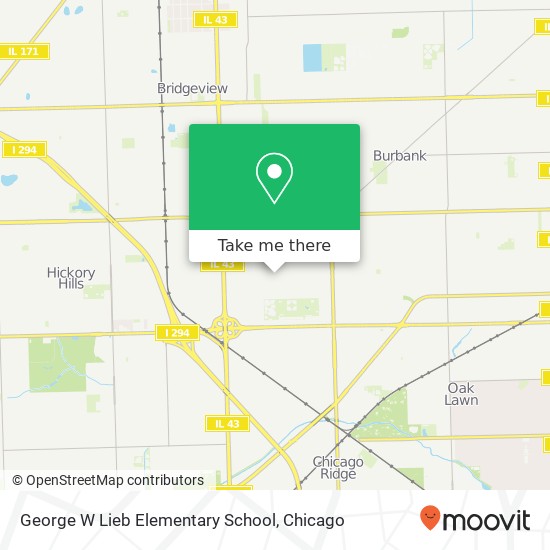 George W Lieb Elementary School map